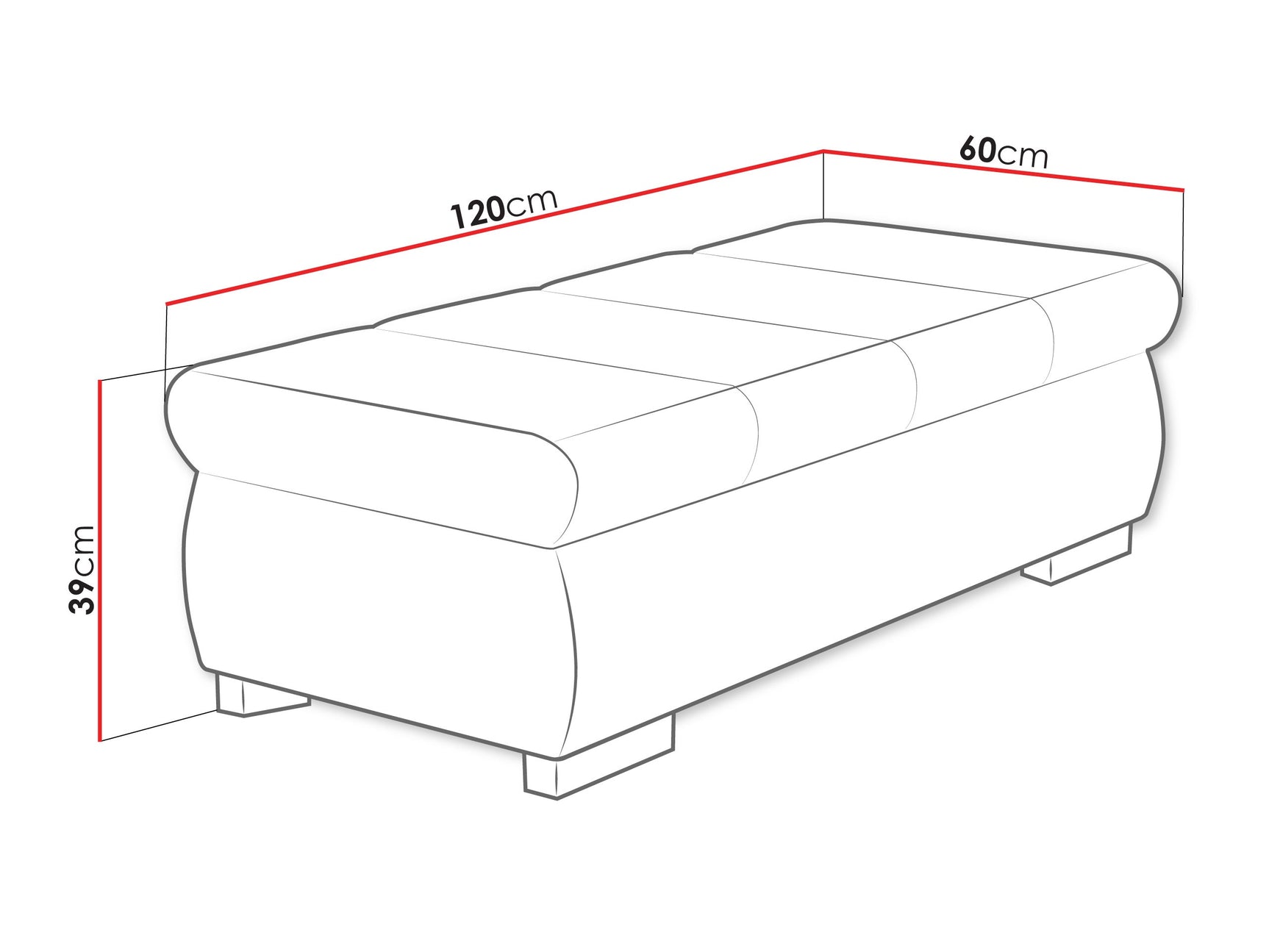 Polstret bænk Comfivo 143