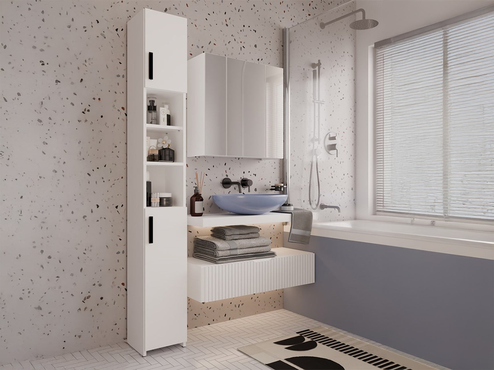 Stående badeværelsesskab Mandeville 345