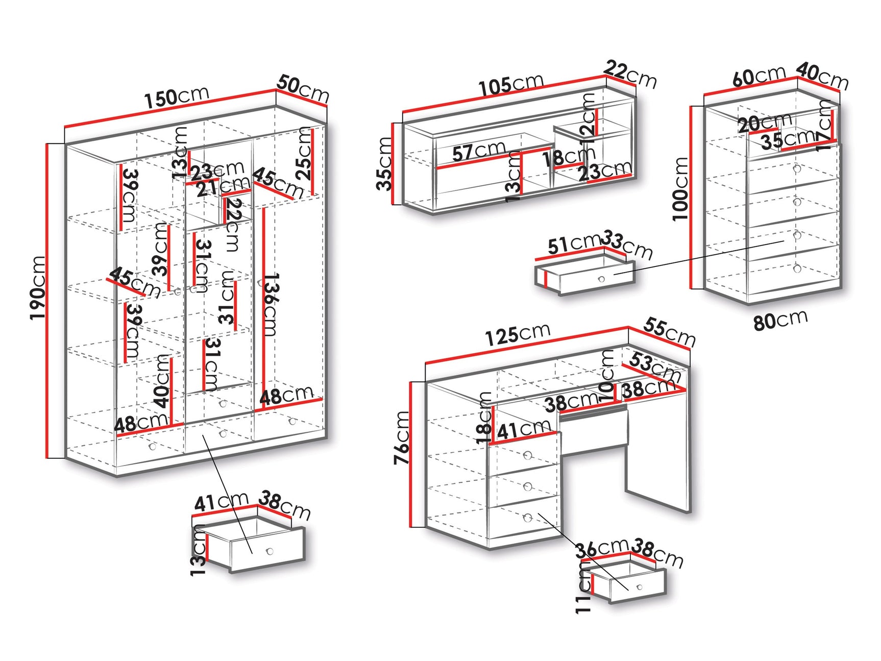 Møbelsæt Omaha R133
