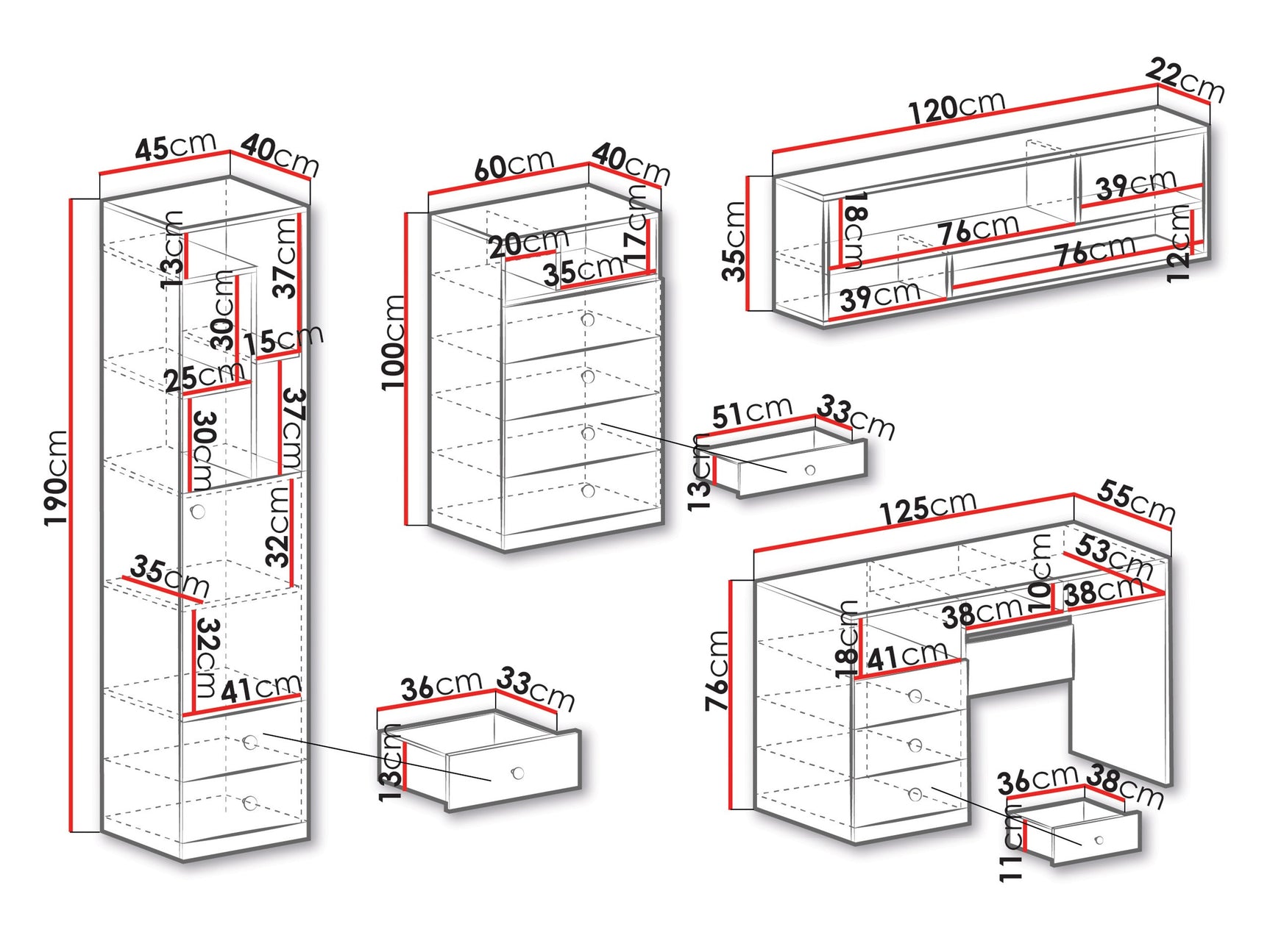 Møbelsæt Omaha R134
