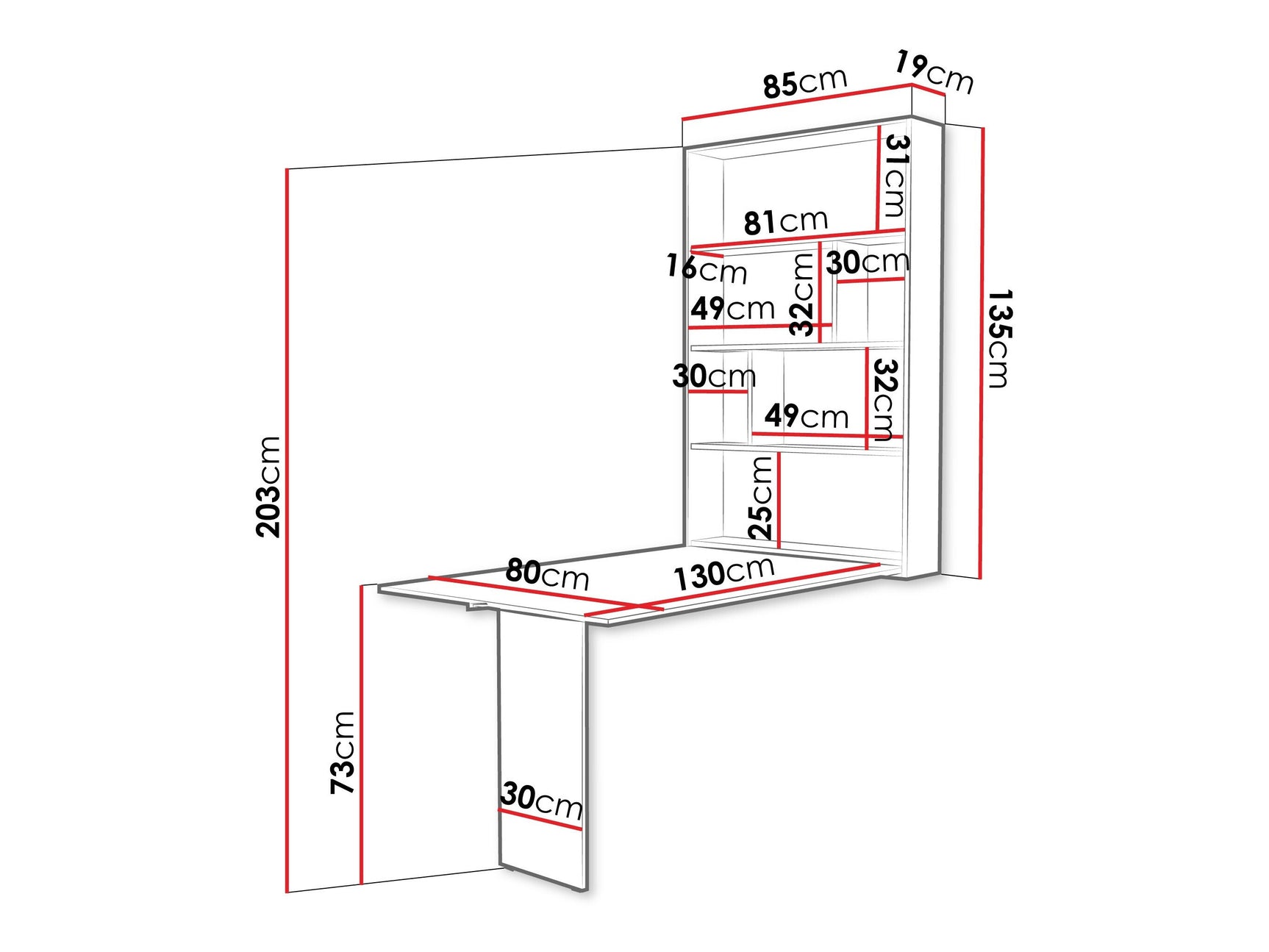 Klapbord Hartford 428
