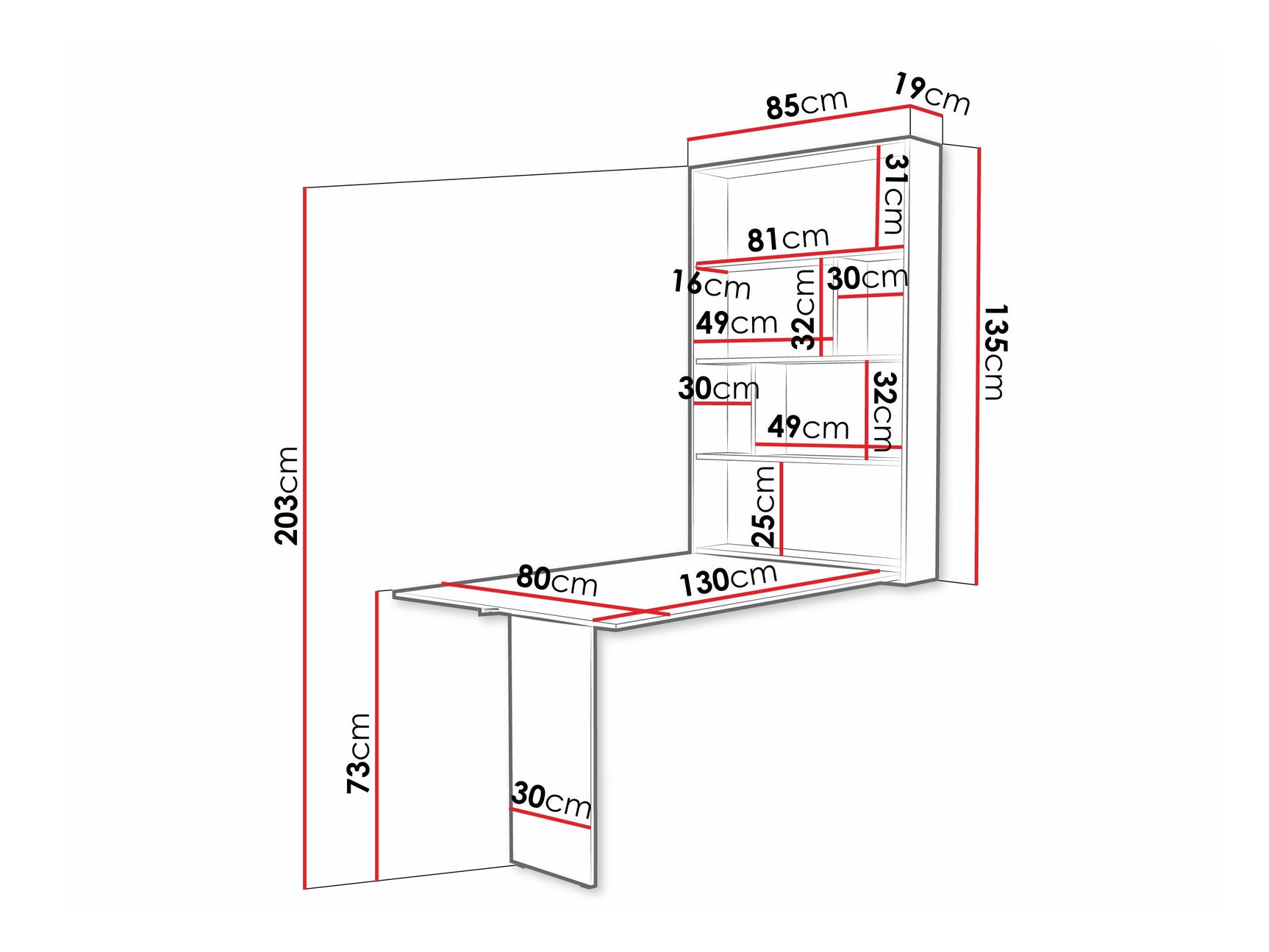 Klapbord Hartford 428 4338157