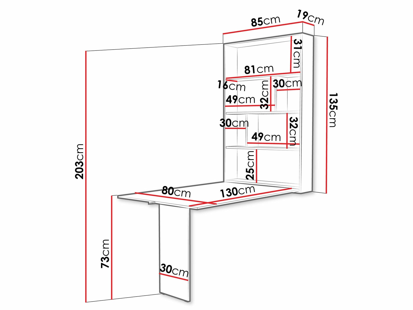 Klapbord Hartford 428 4338159