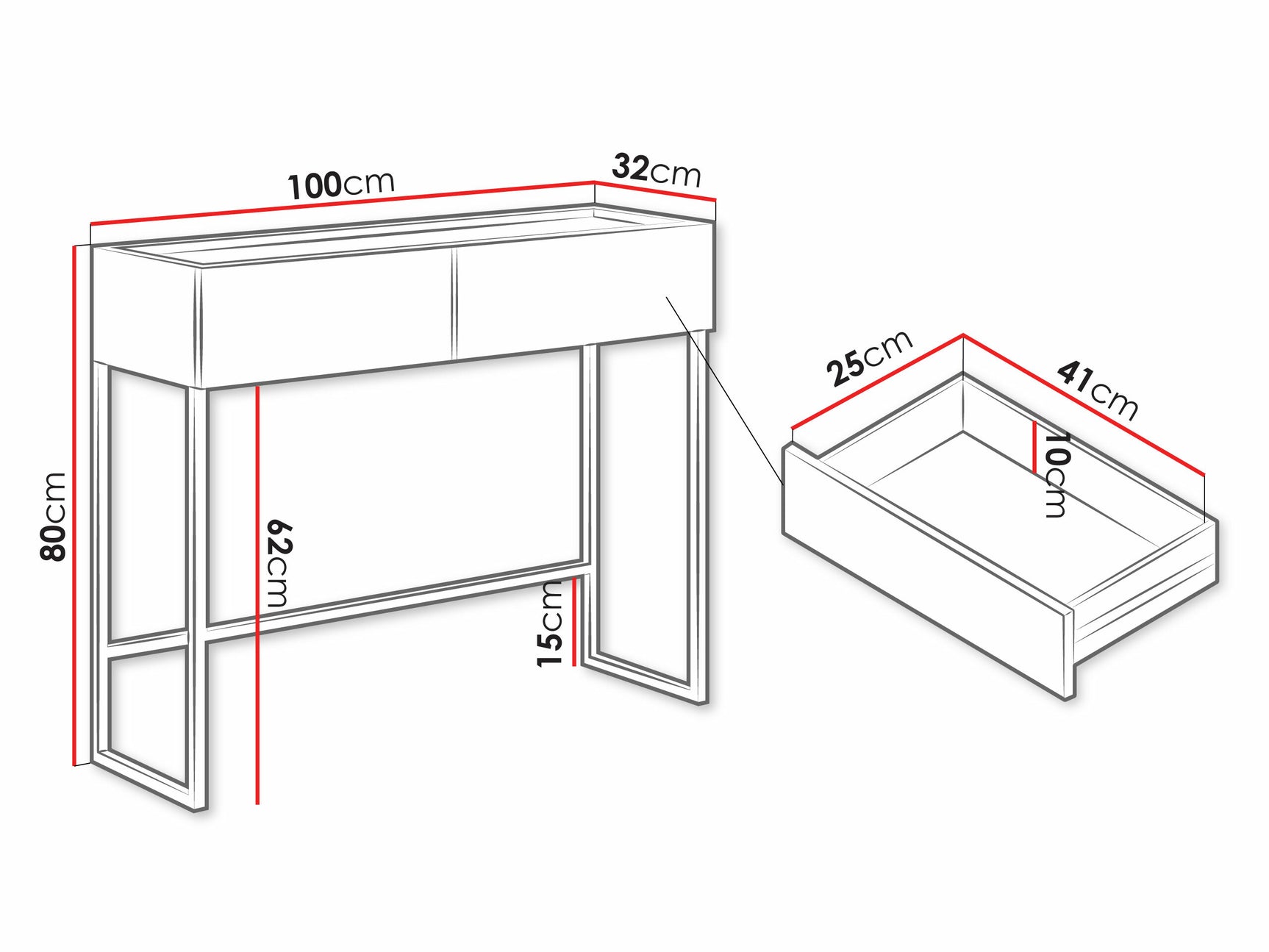 Konsolbord Lunole 103 4338508