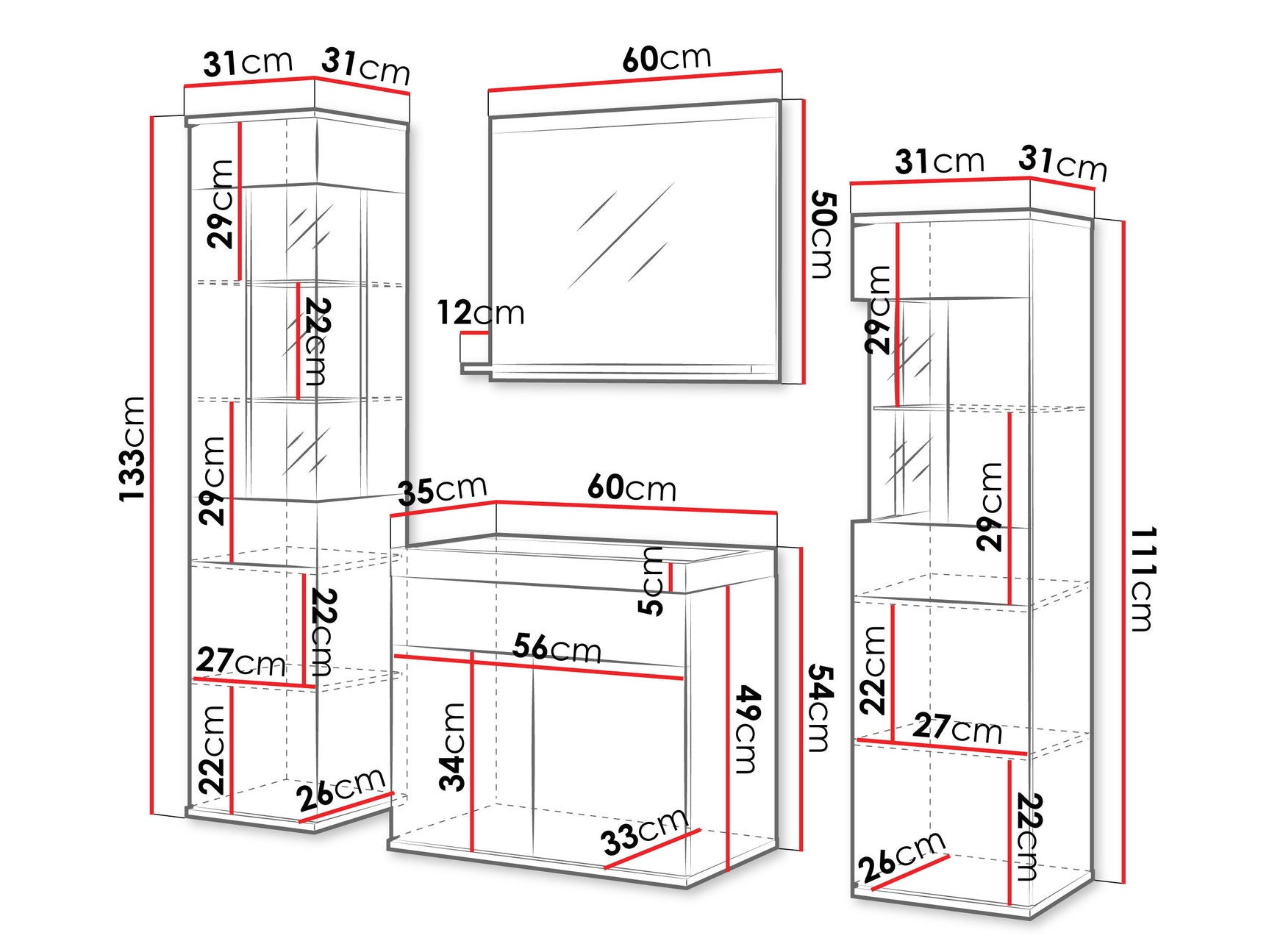 Badeværelsessæt Sarasota 194