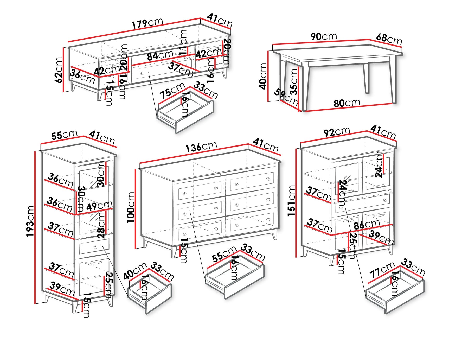 Stuemøbelsæt Sonfera 112