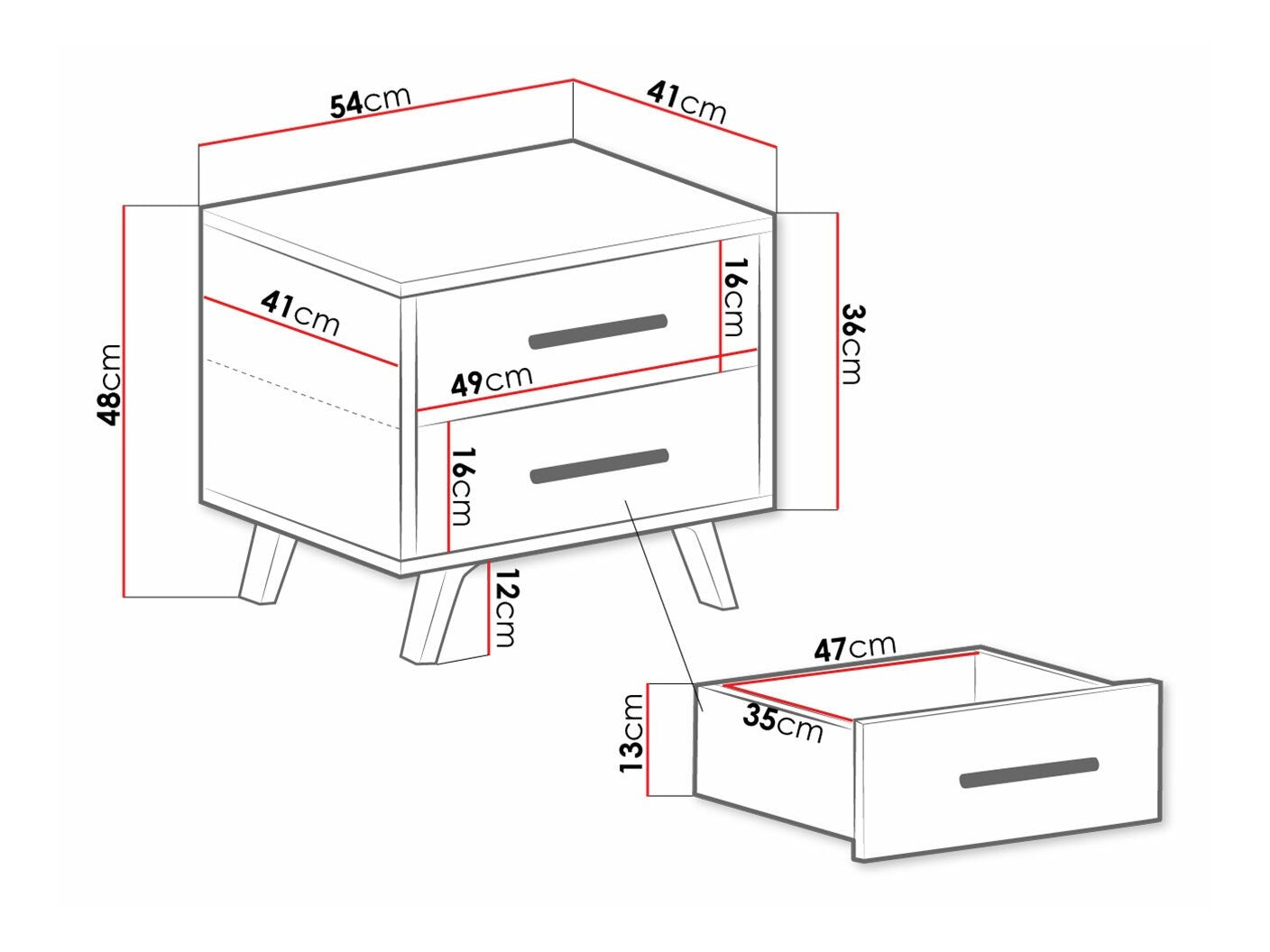 Sengebord Dortivu 159 4362348