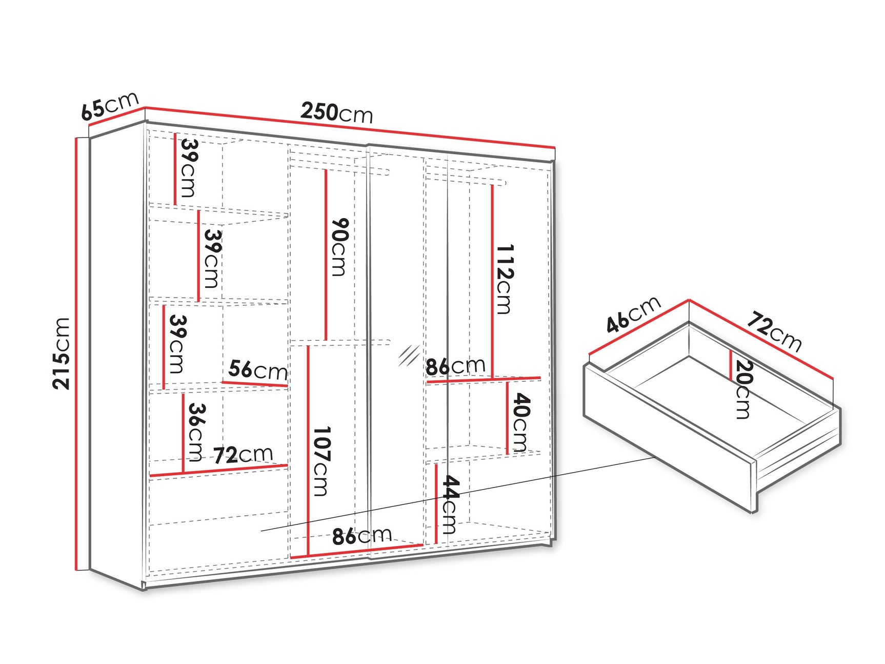 Garderobeskab Honolulu 268