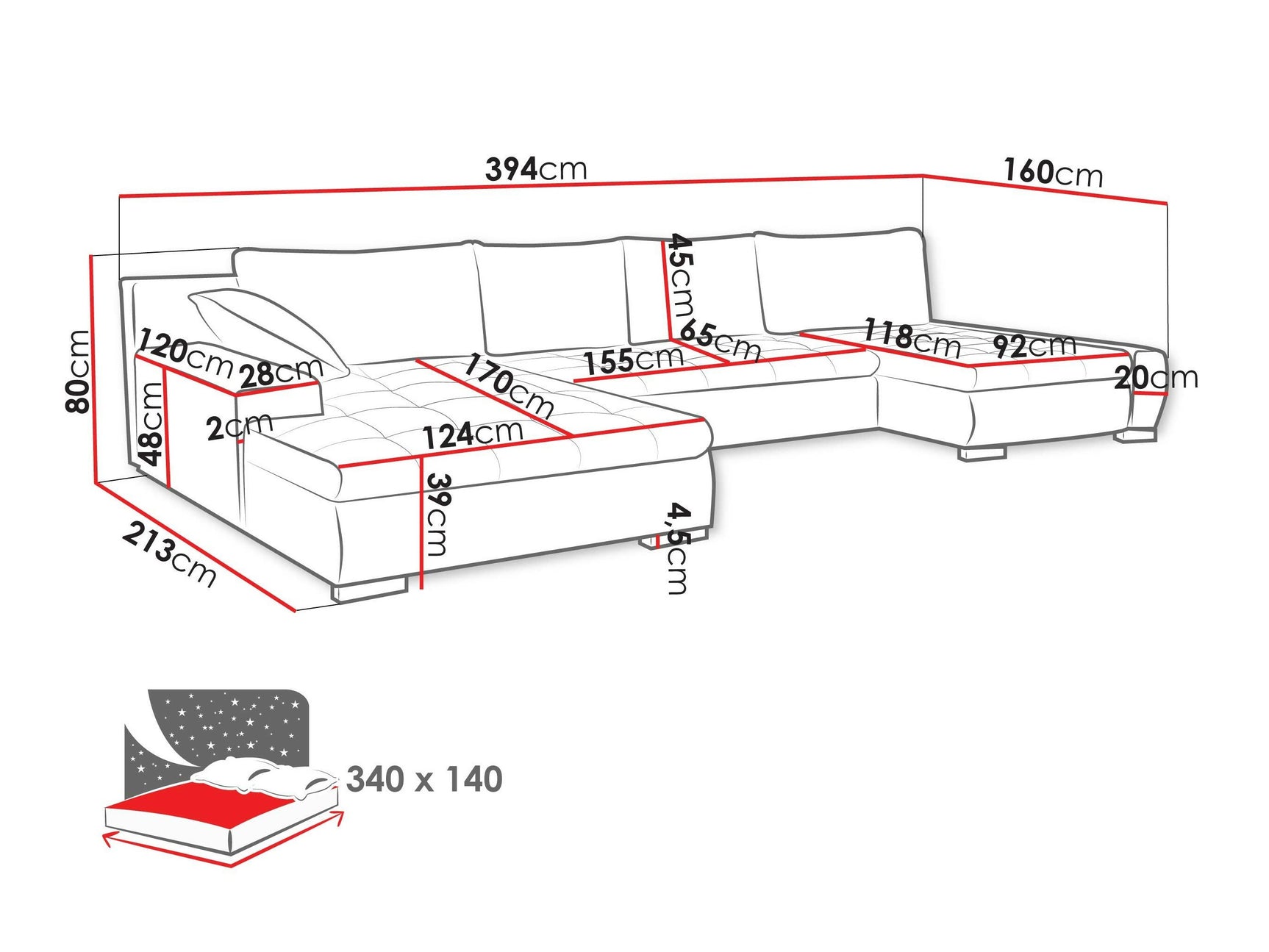 Hjørnesofa Comfivo 248 4372403
