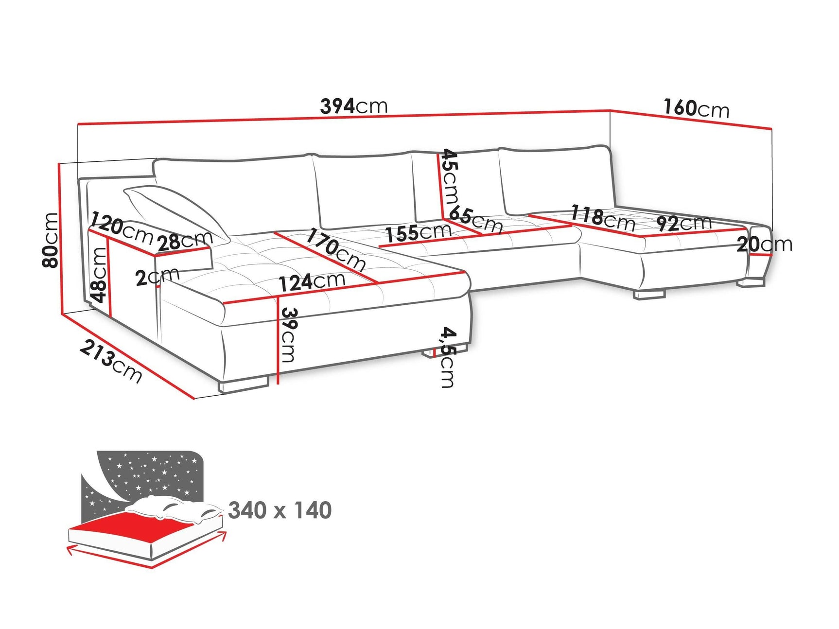 Hjørnesofa Comfivo 248 4372433