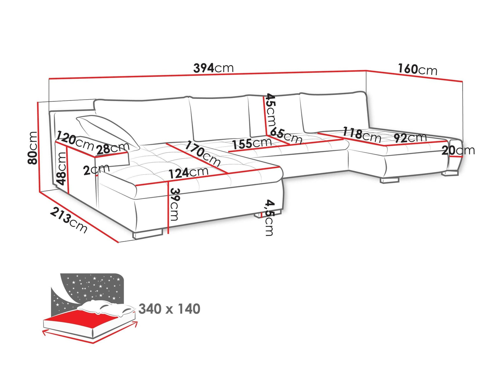 Hjørnesofa Comfivo 106 4372548