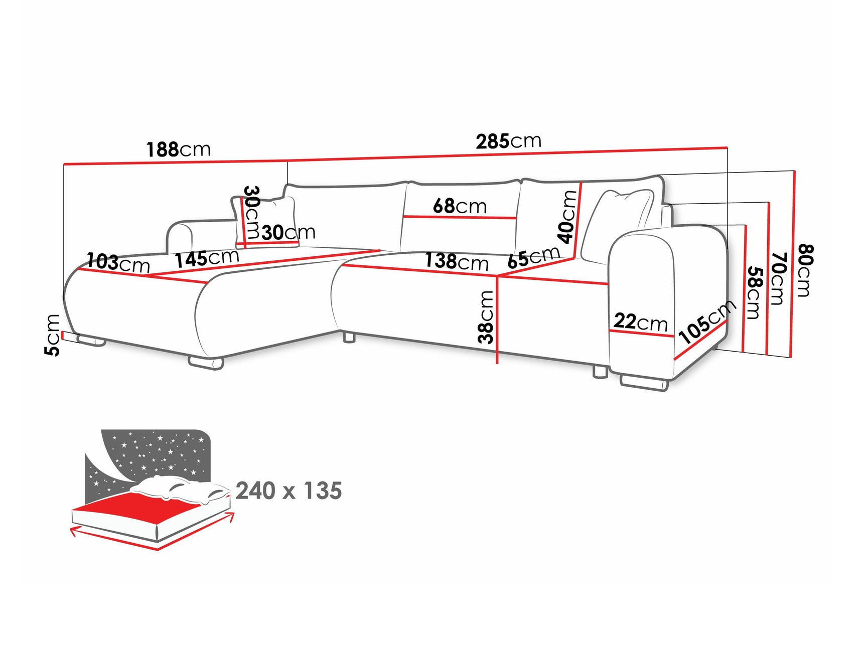 Hjørnesofa Comfivo 410 4376747
