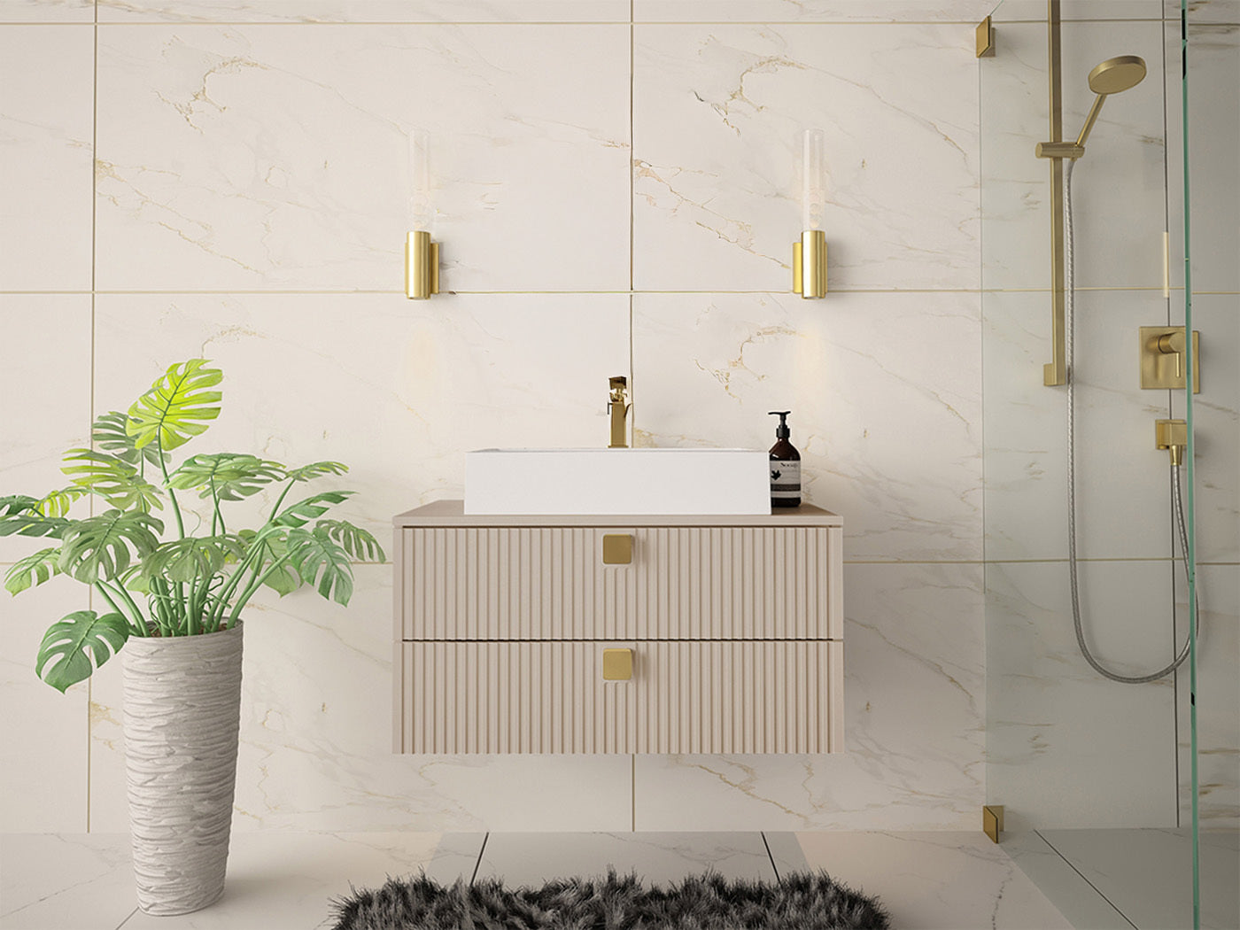 Vægbadeværelsesskab til håndvask Orlvera 102 4376930