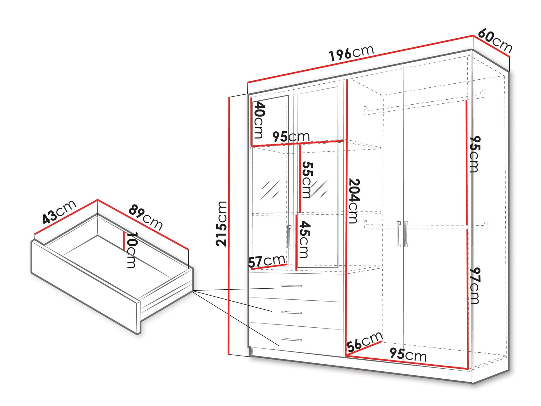 Garderobeskab Honolulu 269