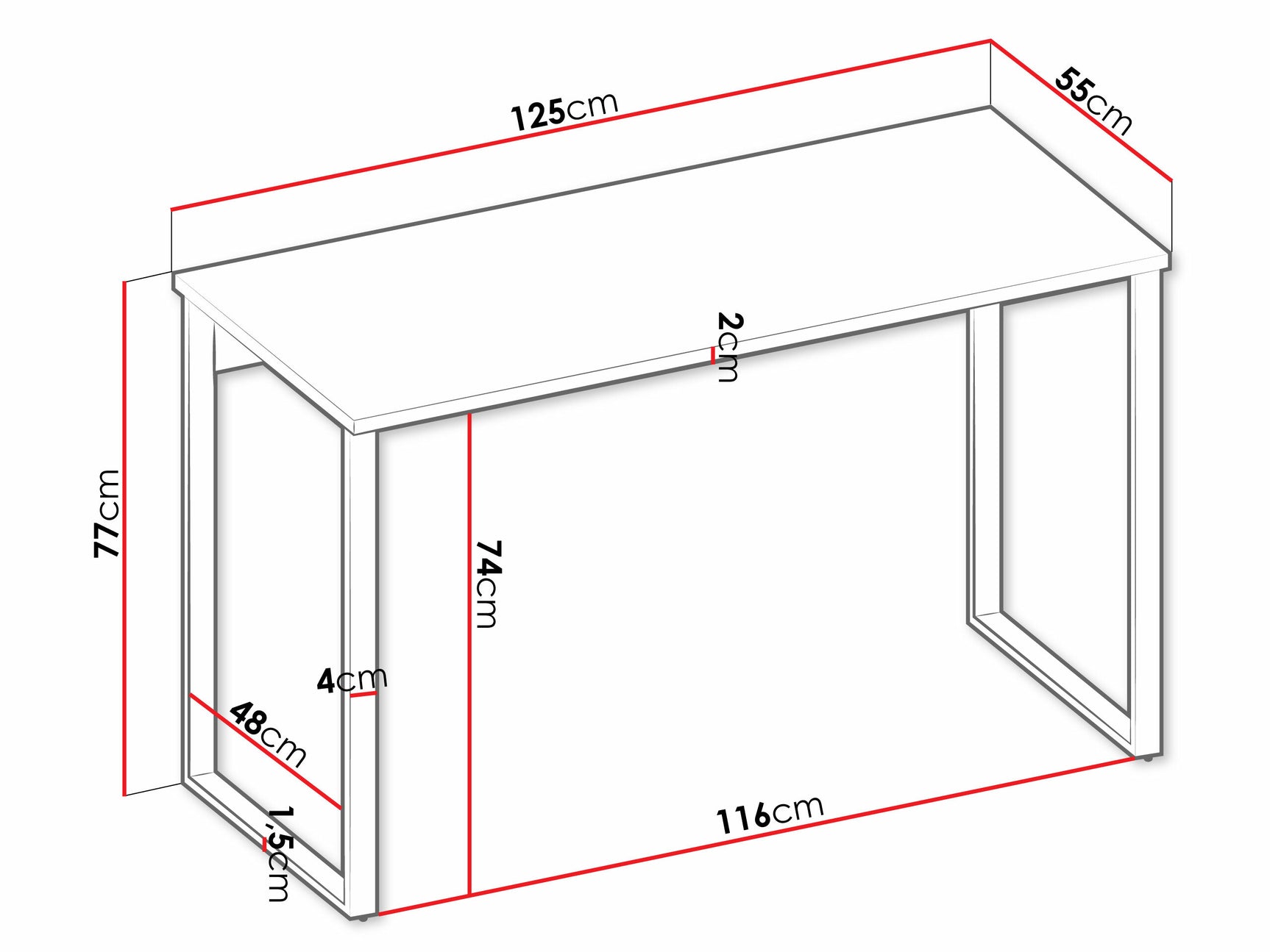 Skrivebord Tivseva 107 4404861