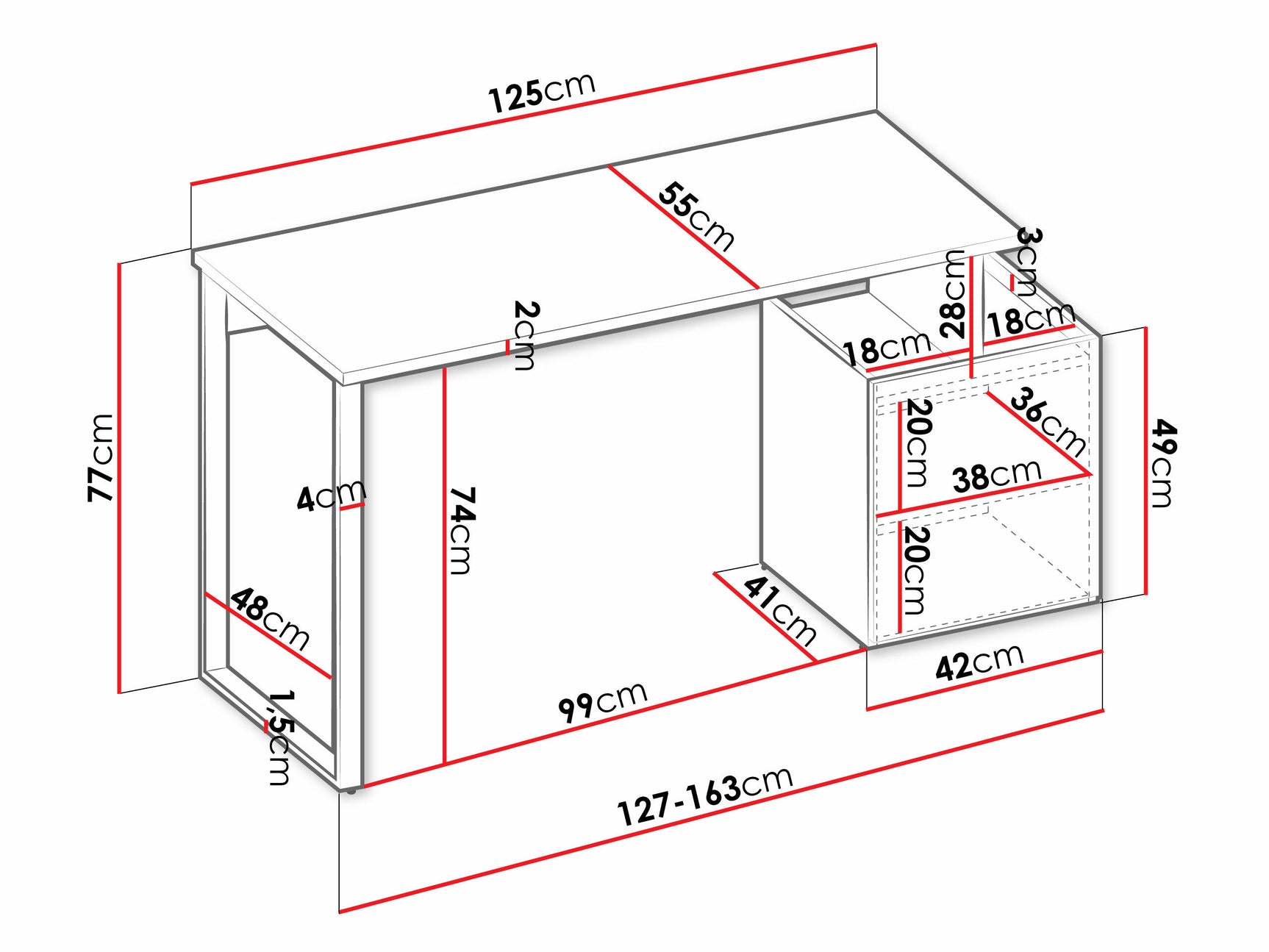 Skrivebord Tivseva 108 4404862