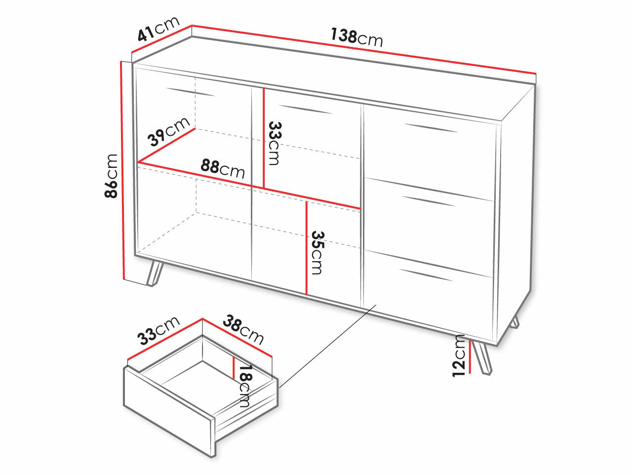 Kommode Honolulu 166 4404978