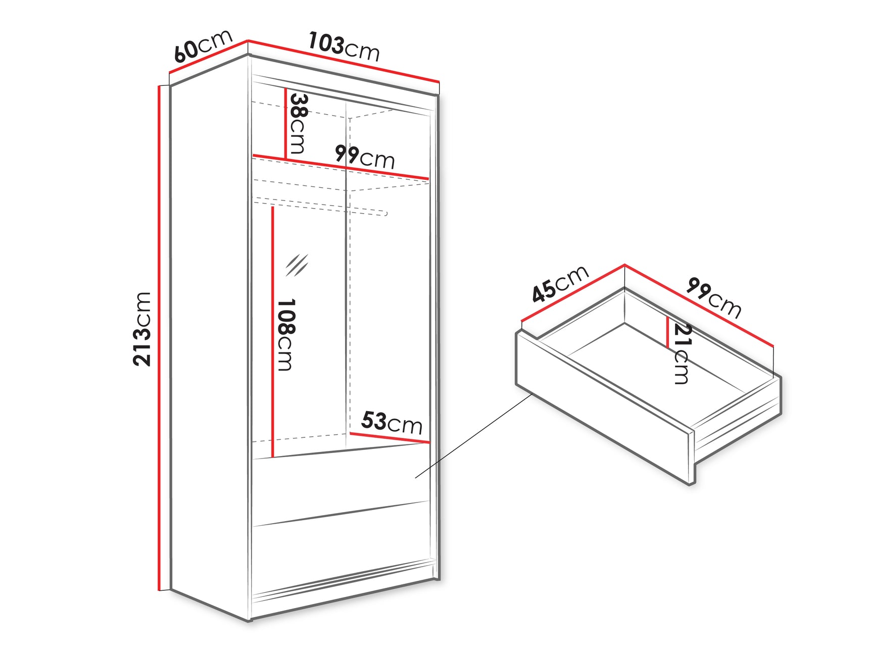 Garderobeskab Honolulu 245 4407406