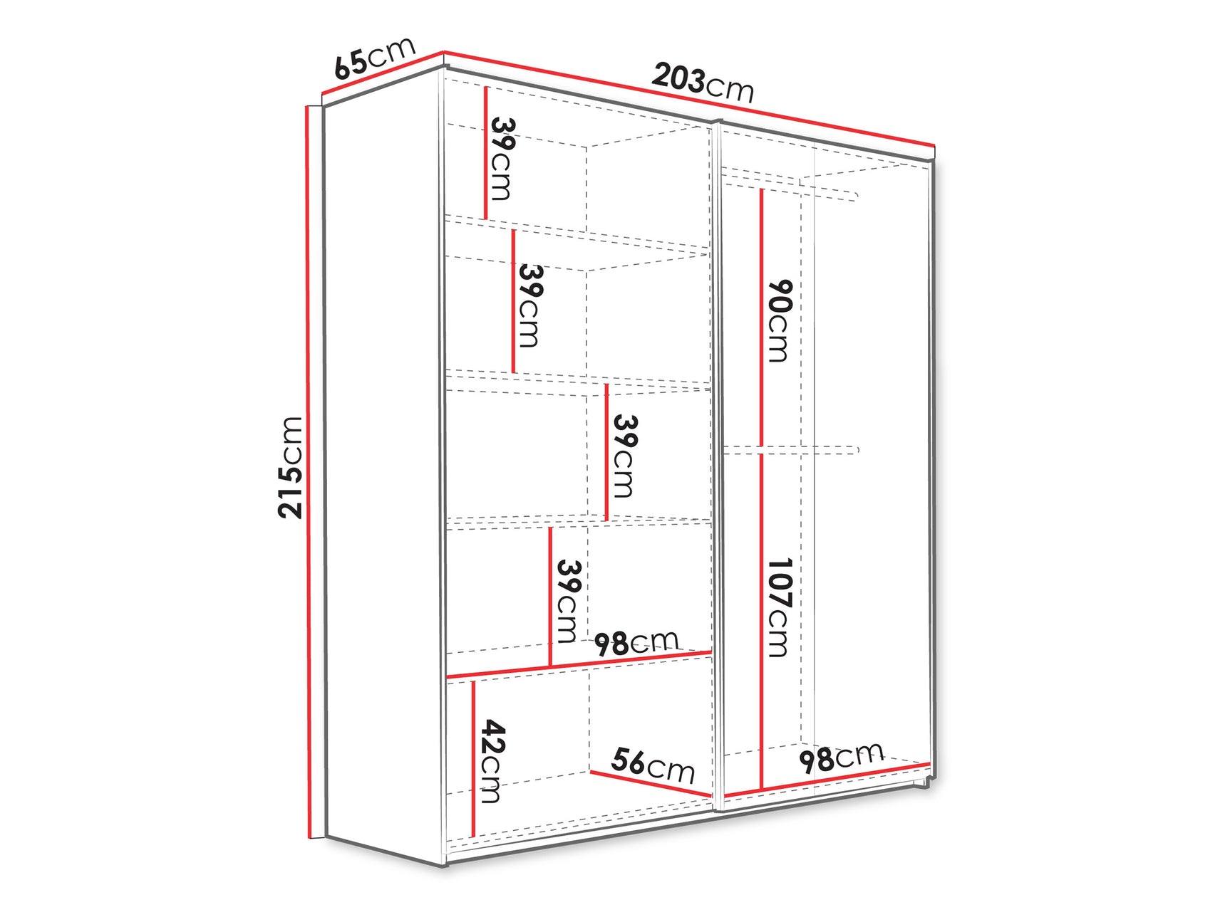 Garderobeskab Honolulu 249 4408055