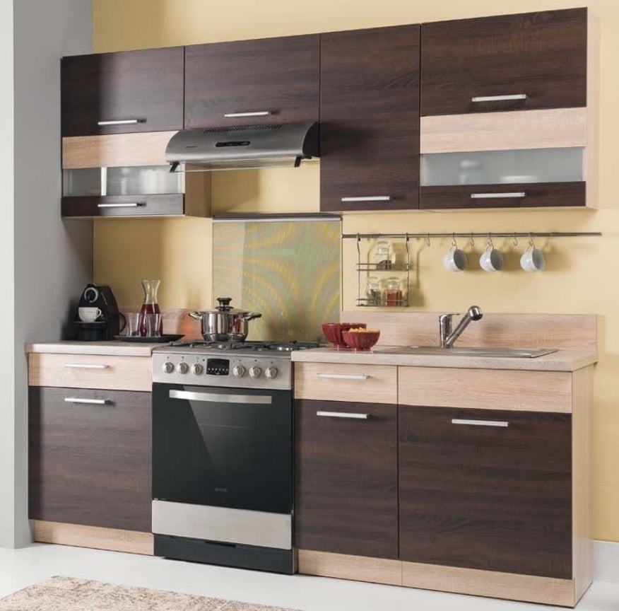 Modulskab med skuffe og låger Mode Dark 110