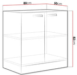 Modulskab med låger Multi Grey 112