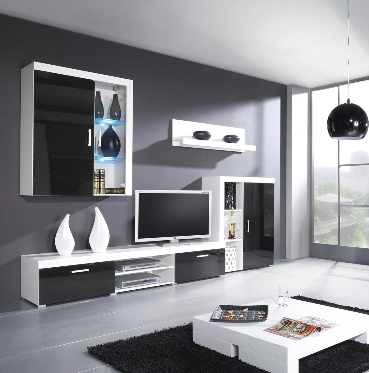Wall mounted display cabinet Charlotte B101