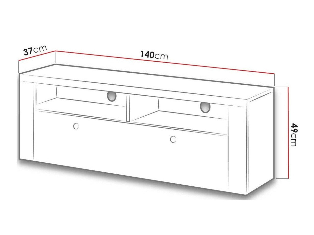 TV-bord Salelbo 103