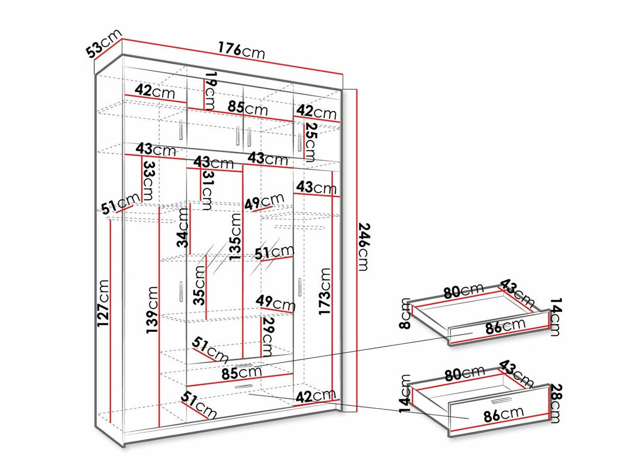 Wardrobe Tucson 155