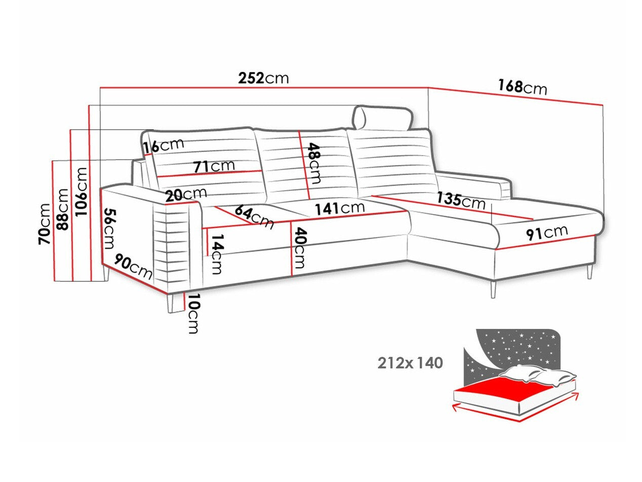 Hjørnesofa Comfivo 243