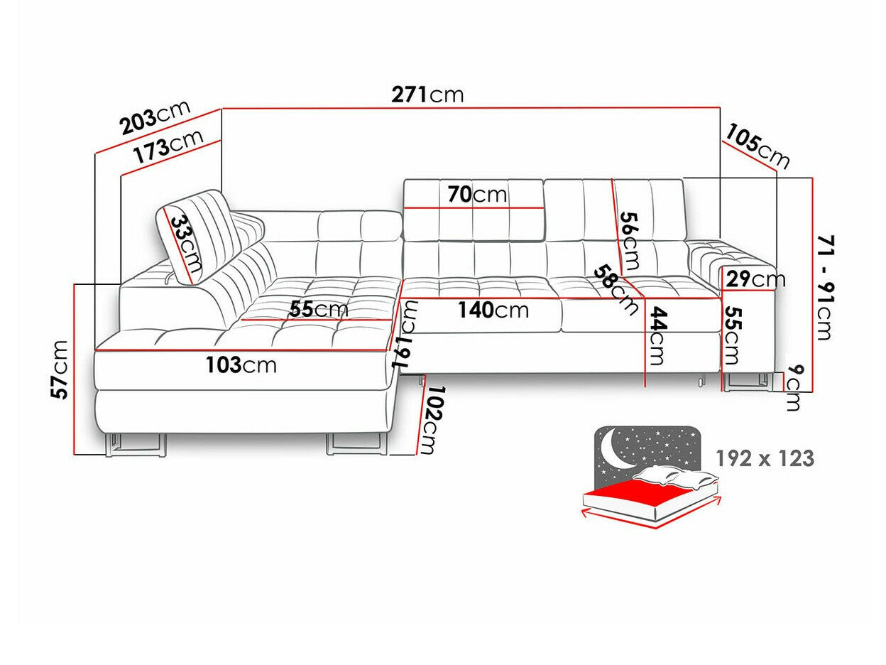 Hjørnesofa Comfivo 247