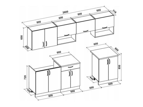 Køkkensæt Houston 858