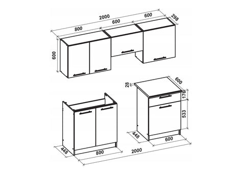 Køkkensæt Houston 857