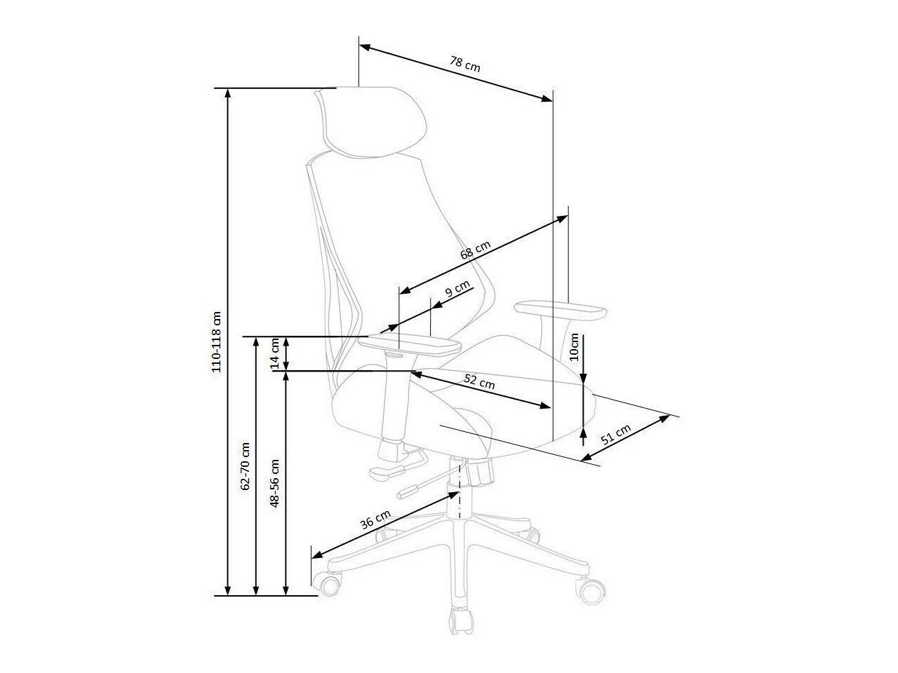 Kontorstol Houston 391