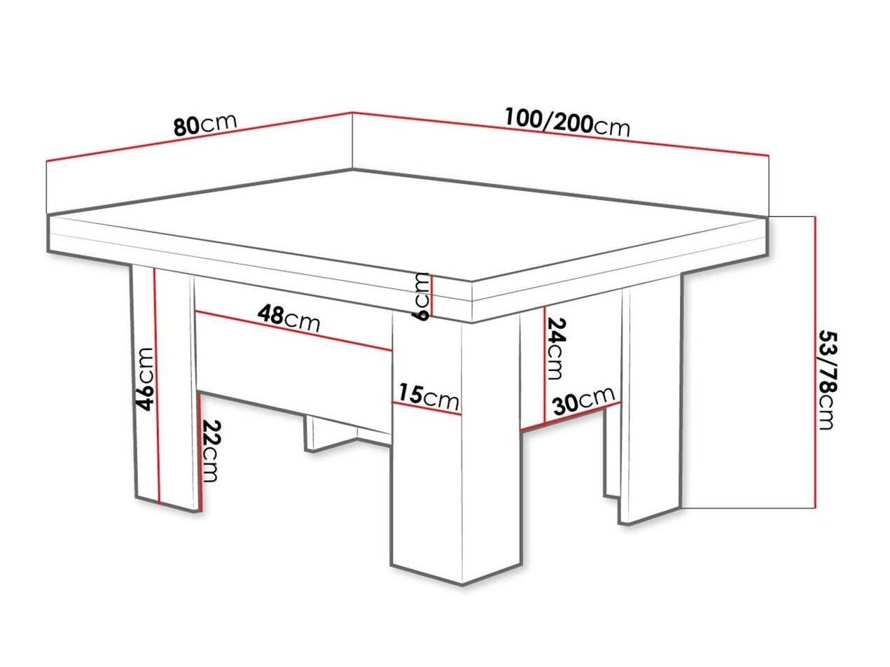 Transformer til sofabord Stanton 102