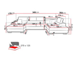 Corner sofa Comfivo 190