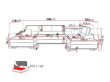 Corner sofa Comfivo 190
