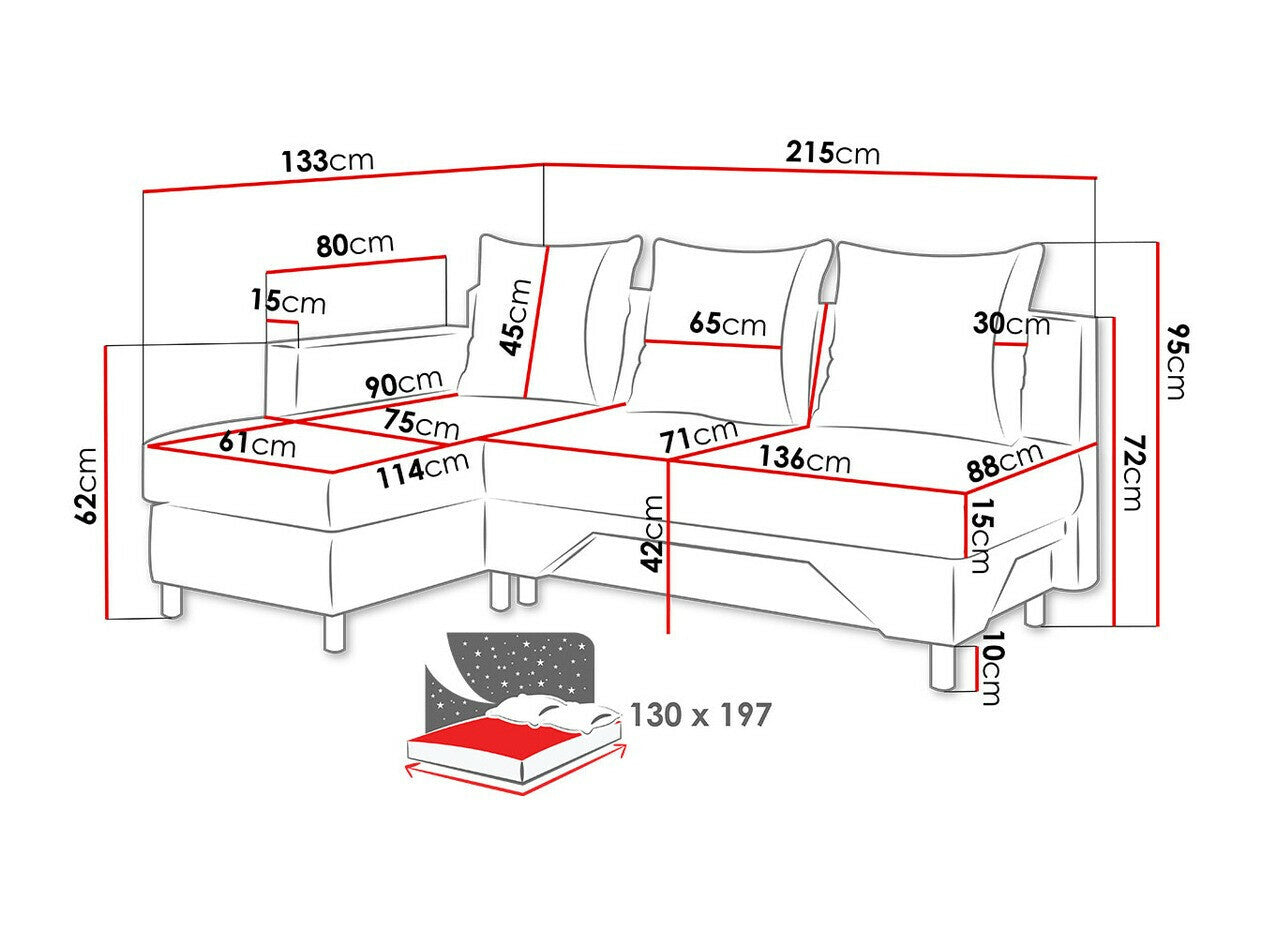 Hjørnesofa Akron 100