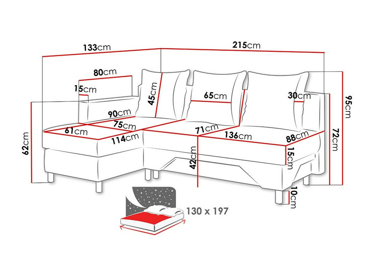 Hjørnesofa Akron 100