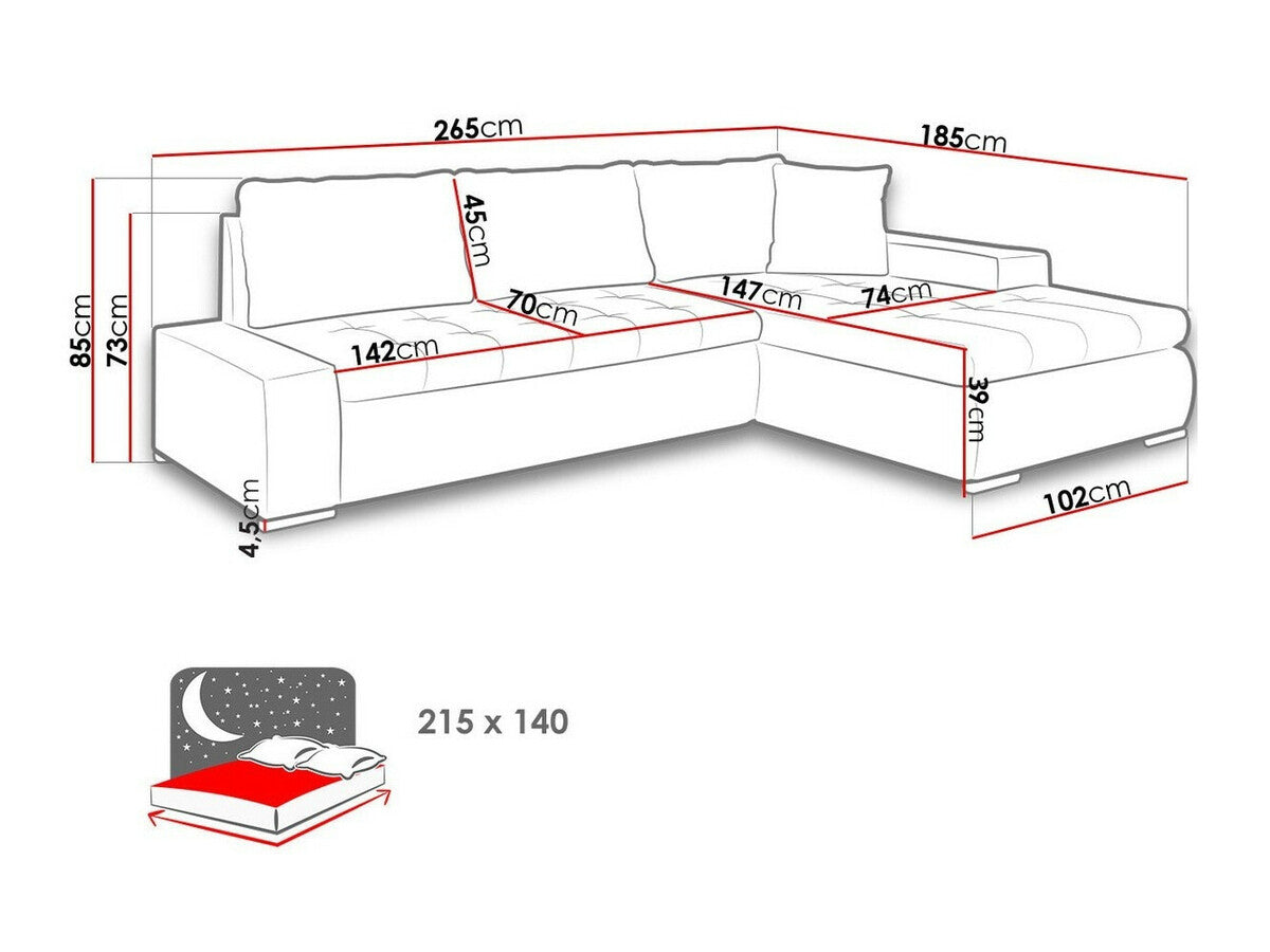 Hjørnesofa Comfivo 119