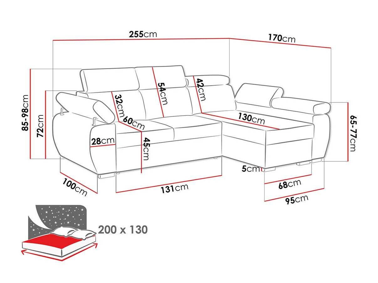 Hjørnesofa Columbus 132