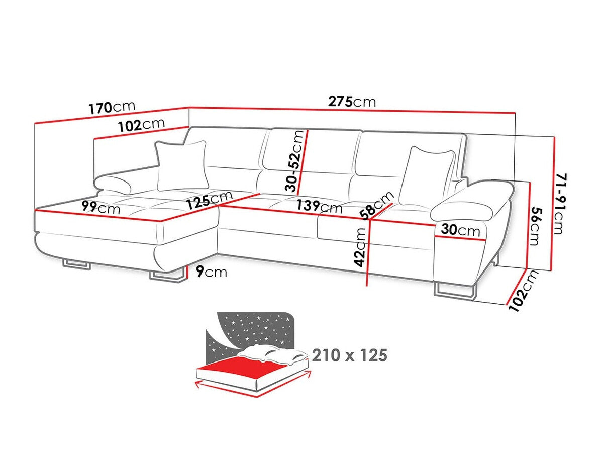 Hjørnesofa Comfivo 192