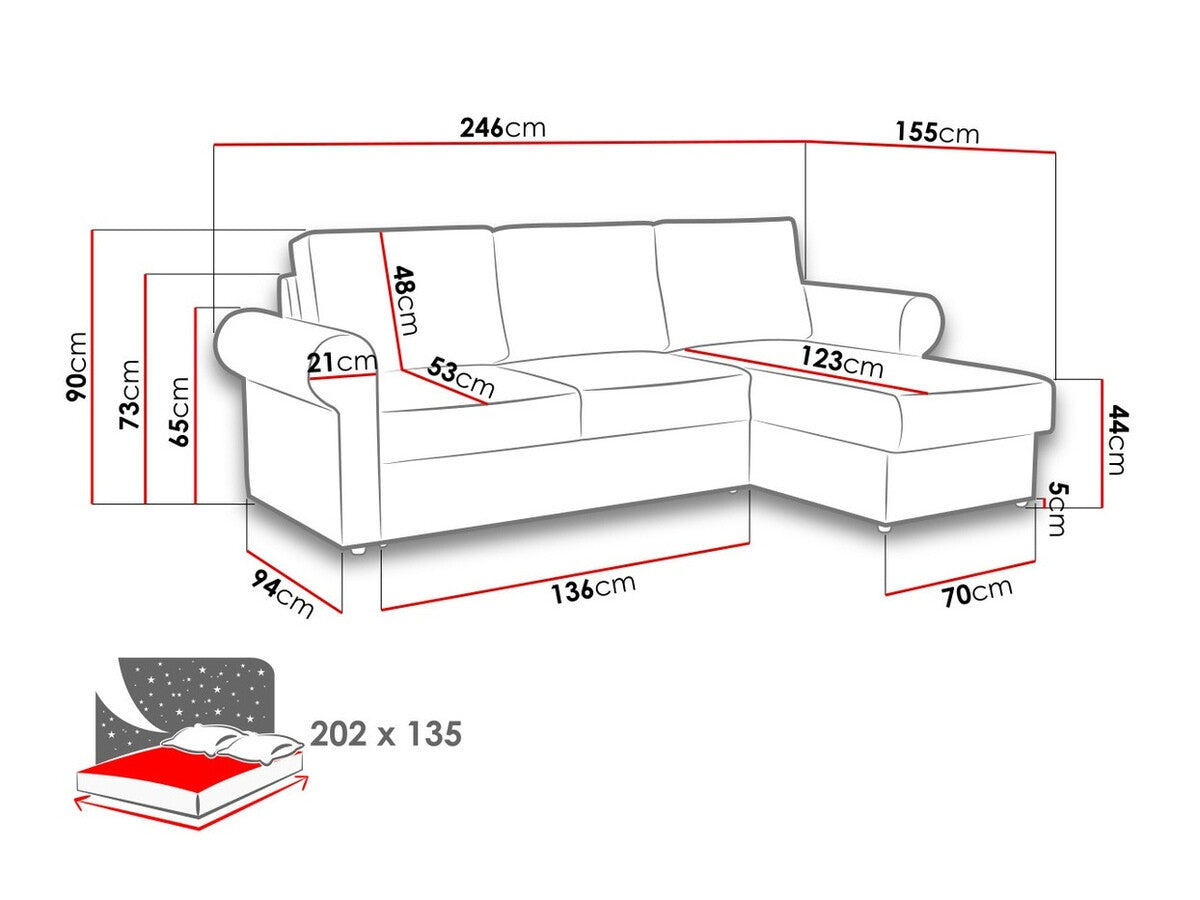 Hjørnesofa Columbus 131