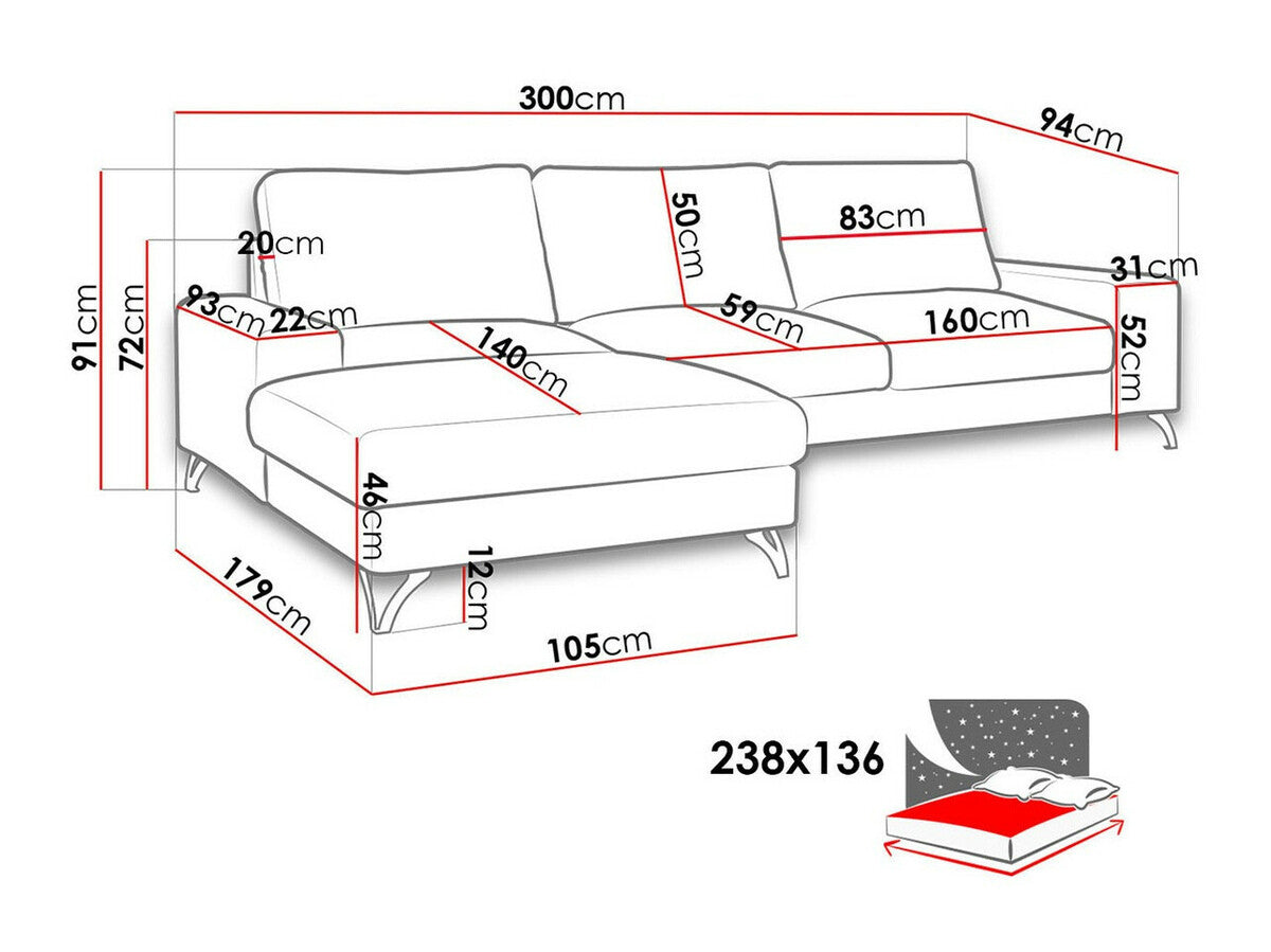 Hjørnesofa ComfiDream 111