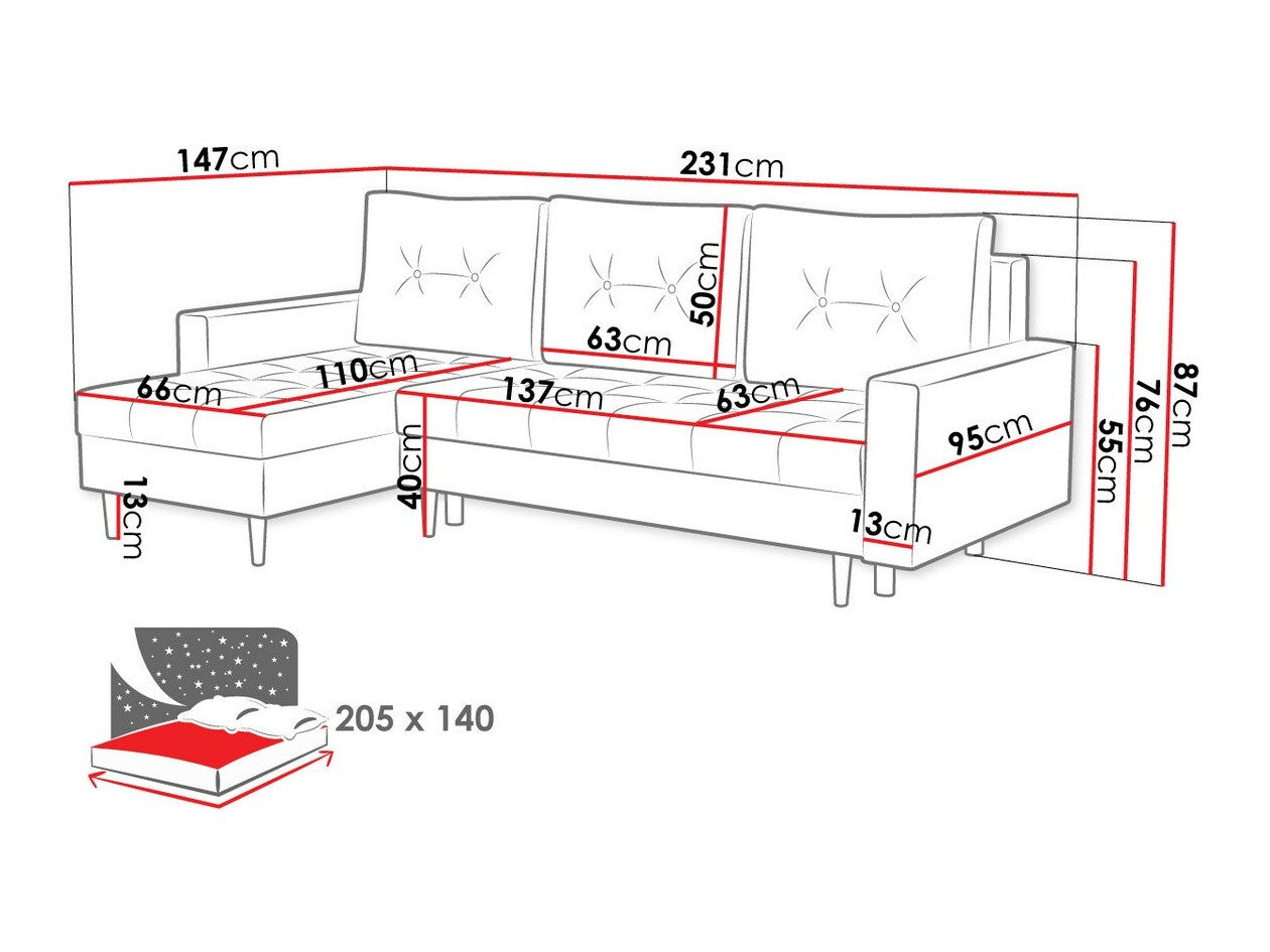 Hjørnesofa Rome 103