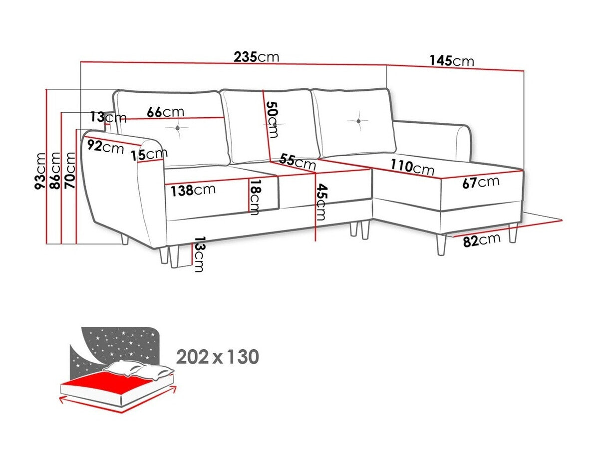 Hjørnesofa Muncie 105