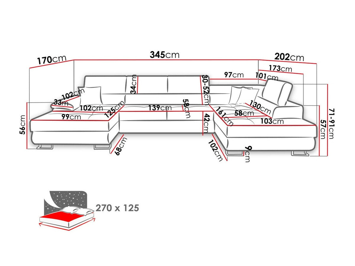 Hjørnesofa Comfivo 241