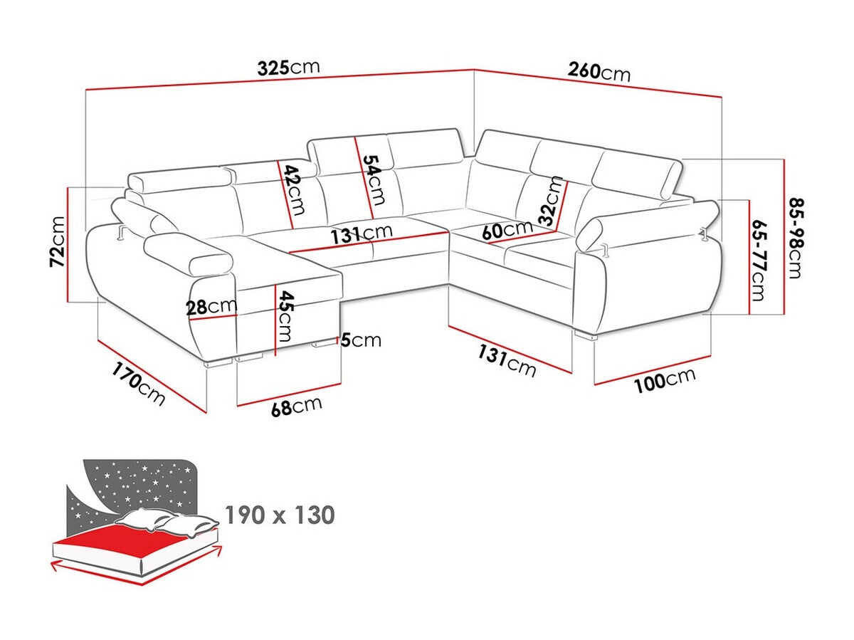 Hjørnesofa Columbus 134