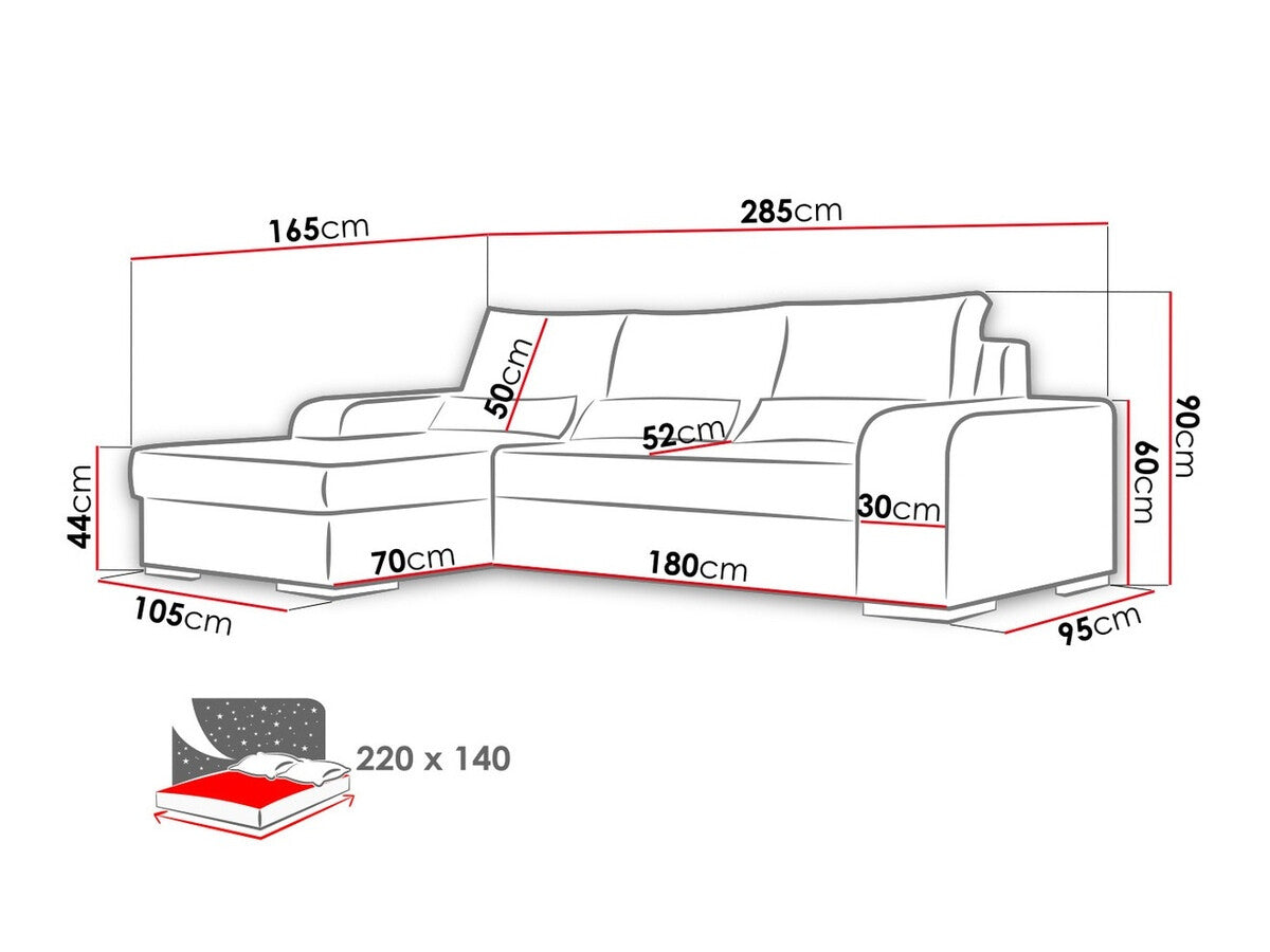Hjørnesofa Kingsport 103