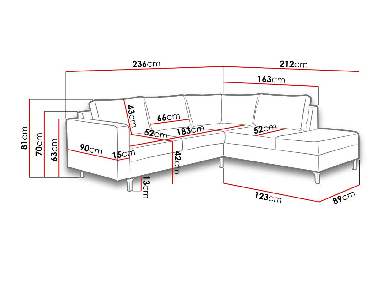 Hjørnesofa Providence 138