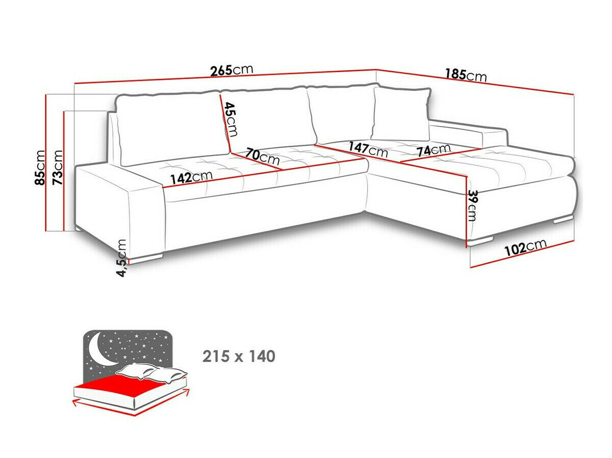 Hjørnesofa Comfivo 251